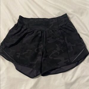 Black Camouflage Lululemon Women's Shorts